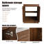 Ensemble de meuble-lavabo double autoportant 60 po avec plateau en céramique Bulmere-479748498