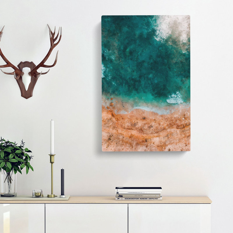 Ocean Meets The Sand - Wrapped Canvas, 60cm H x 40cm W x 3cm D