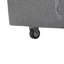 Kachayr 3 seater Linen Square Arm Sofa Bed
