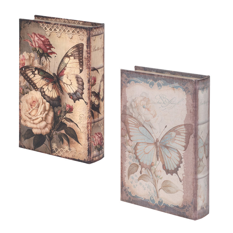 Chachere 2 Piece Medium Density Fiberboard (MDF) Decorative Box Set