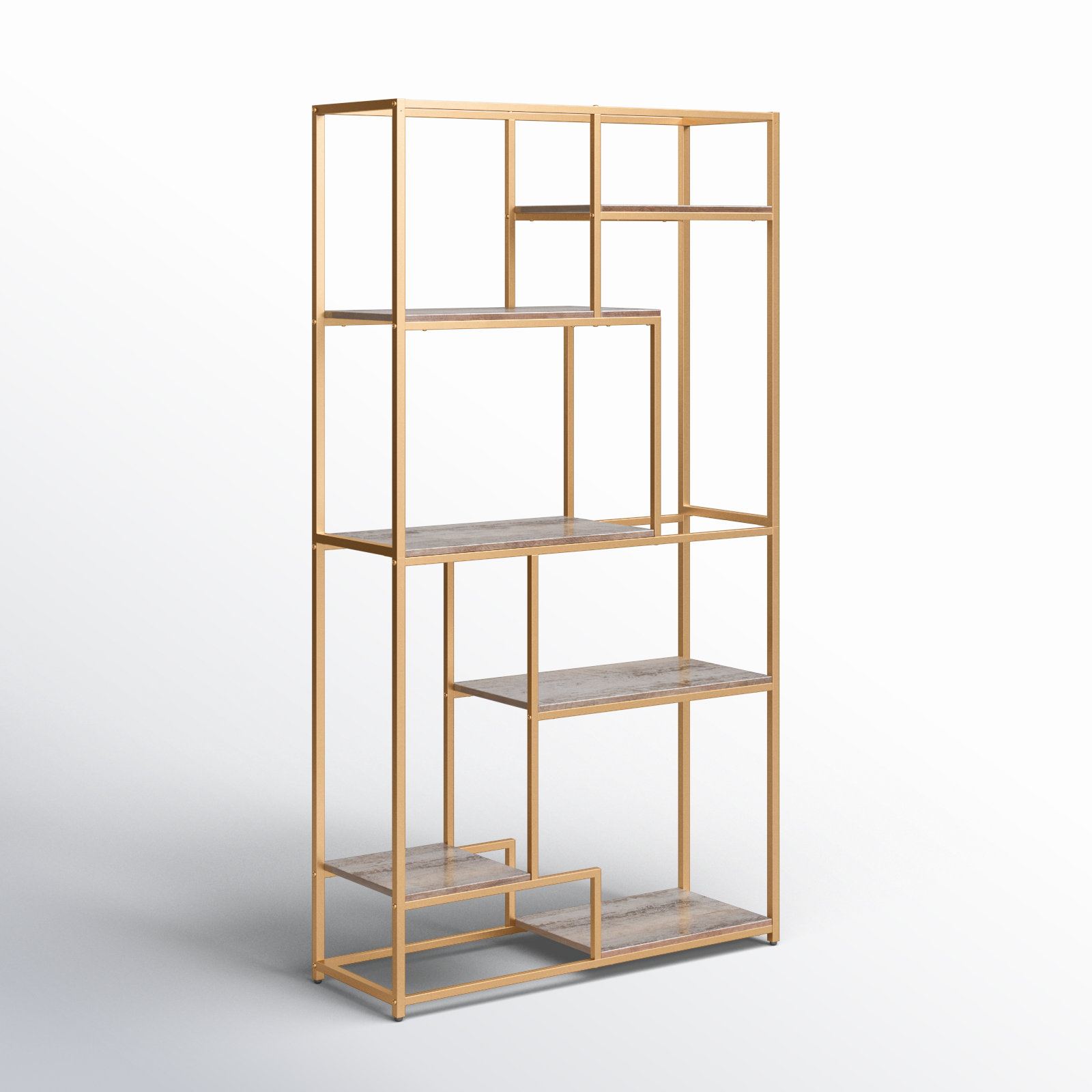 Keiden 13 " Bookcase, Gold
