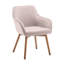 46cm H Velvet Upholstered Upholstered Back Armchair-508755831