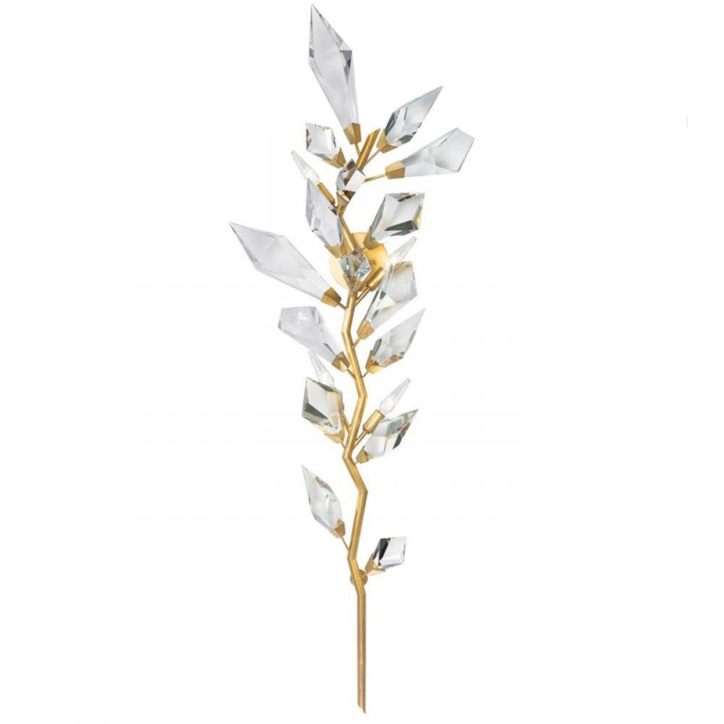 Lustre applique murale en acier 4 lumières Guidotti, Fumée, 12” Width x 28” Height, Nickel bruni