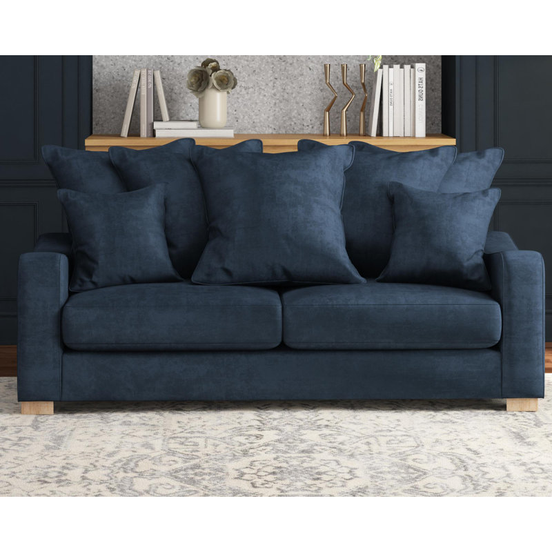 Theadford Three Seater, Scatter Back, Forest Green