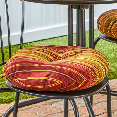 Coussin de chaise de salle à manger d'extérieur rond 15 po Ballera