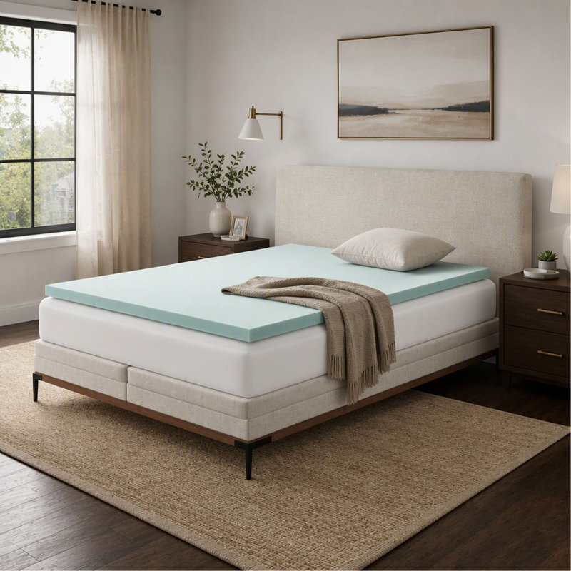 Surmatelas, 3 pouces, mousse à mémoire de forme, King