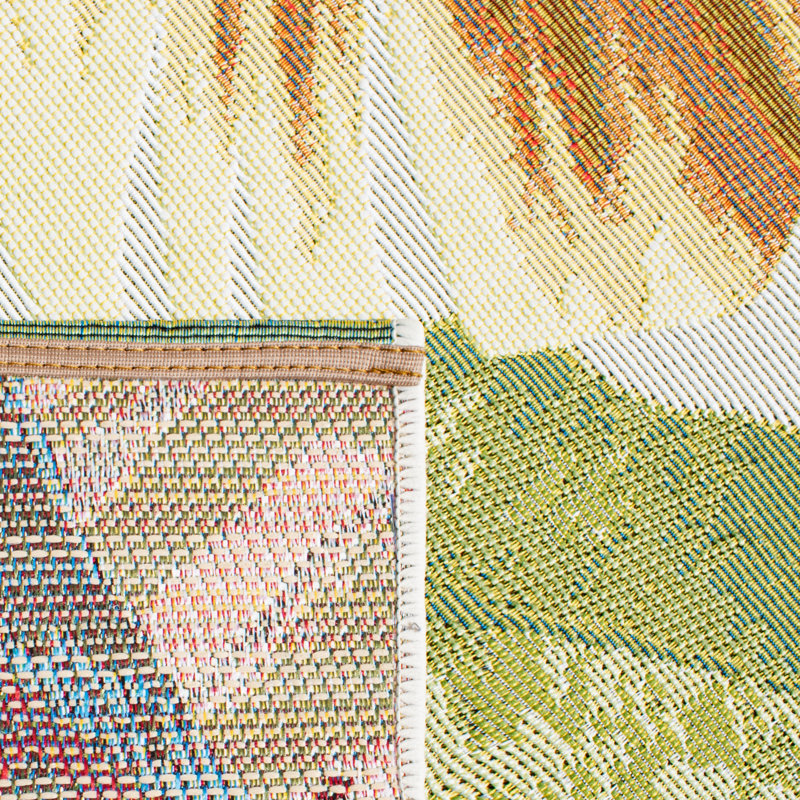 Tapis intérieur / extérieur à motif floral Ismene 500 Performance, Rectangle 4 pi x 6 pi