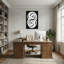 Abstrait abstrait tourbillons blancs sur toile noire-1501900770