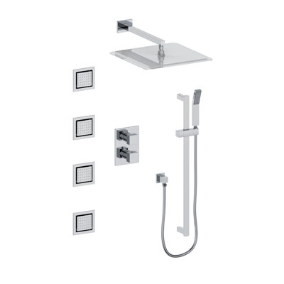 Système de douche complet avec valve brute