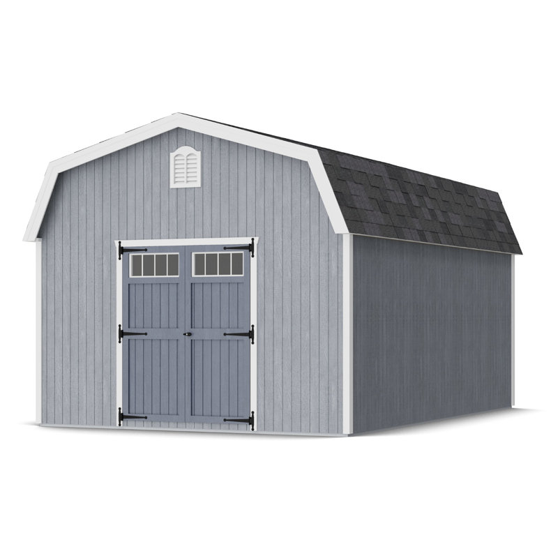 Colonial Woodbury Outdoor Wood Storage Shed, No, 12' x 18'