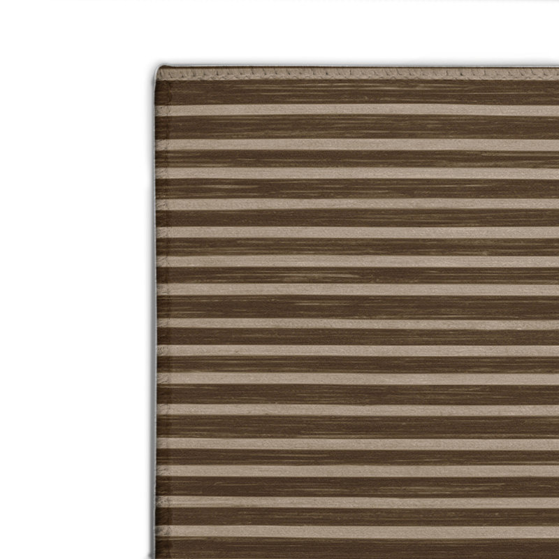 Tapis intérieur / extérieur brun HorizontalStripes