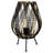 Cage-Style Iron Table Lamp - 12" - Black