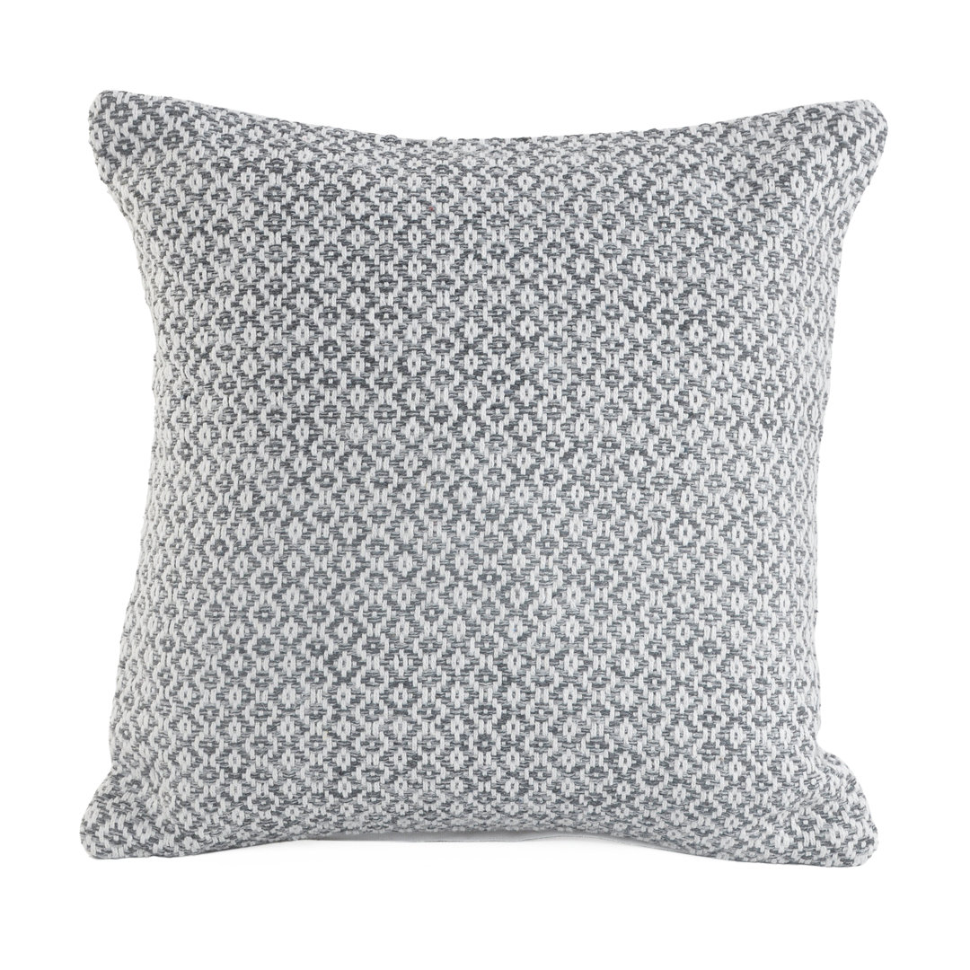 Pillow Intertwining Diamond Square Cotton Pillow Cover & Insert Dakota Fields