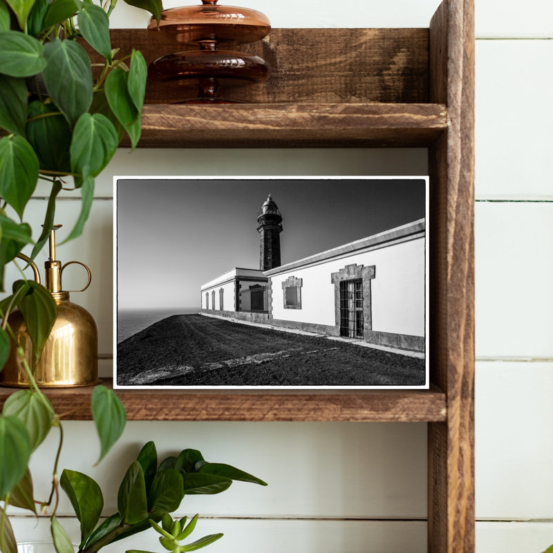 Spain Canary Islands El Hierro Island west coast La Dehesa area Faro de Orchilla Lighthouse 1 Piece Wrapped Canvas Wall Art