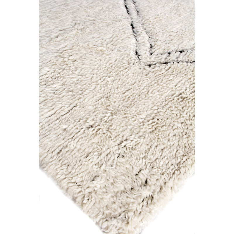 Moroccan Wool Geometric Area Rug, Rectangle 8' x 10'