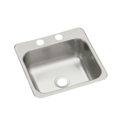 Évier de cuisine à simple cuve de divertissement 15 "L x 15"