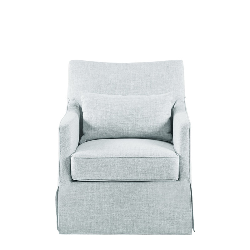 Fauteuil à jupe bleue, l 28 po x P 31,5 po, H 34,72 po, mousse haute, pour fauteuil Home Beauty Spot, siège l 22 po x P 23 po, H 18,5 po, bonheur