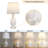 Farmhouse Table Lamps Set of 2 with USB C+A, 3-Way Dimmable Touch Lamps and 1PCS Candle Warmer Lamp