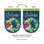 Drapeau de jardin fleur double face