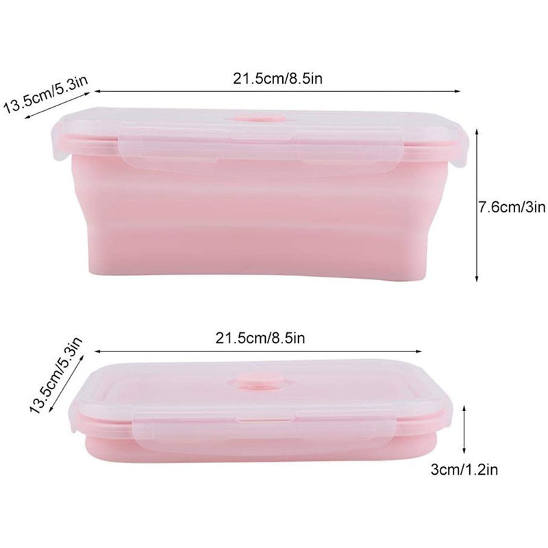 Ensemble de 2 contenants alimentaires Brailey-Jaii, Rose