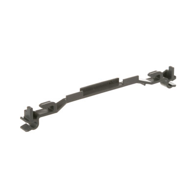 Dishwasher lower rack clip