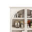 Armoire de rangement vitrée à porte en verre 52,17 "avec 2 tiroirs et tablette réglable-123386965