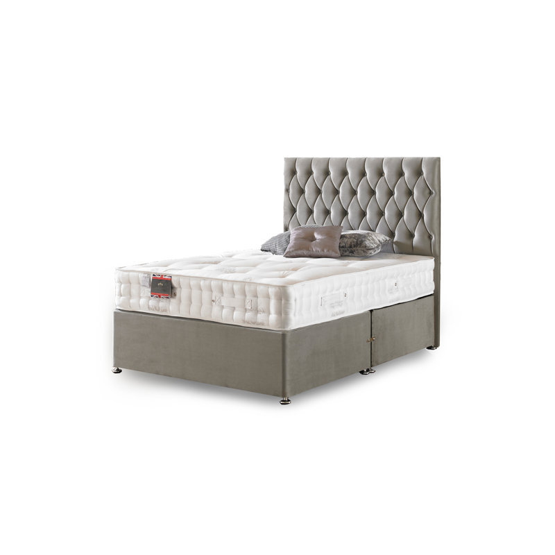 26cm 1000 Pocket Sprung Mattress, Medium Firm Feel, Natural Organic Cover, Provides Healthy Spine Alignment and Back Support.
