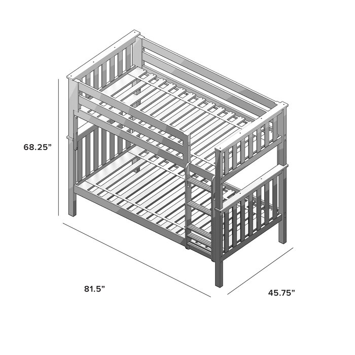 Sand & Stable Baby & Kids Amalie Kids Bunk Bed with Drawers & Reviews ...