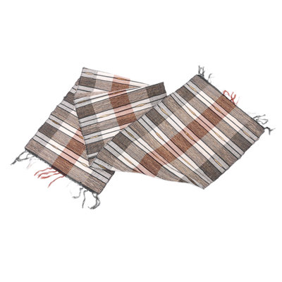 Dakota Fields Handmade Checkered Colors Cotton Blend Table Runner