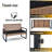 Patio Furniture 4: Table Top, Brown , - Cushions Outdoor Porch Group Table, Frame