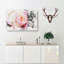 Pink Tipped Rose Watercolour - Wrapped Canvas-56664215