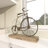 Textured Iron and Fir Decorative Bicycle Sculpture