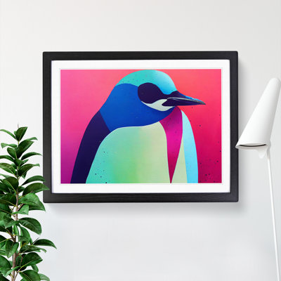 Abstract Penguin - Framed Print
