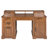 59" Farmhouse Office Desk With  Charging Station & Storage Cabinet-1180769294