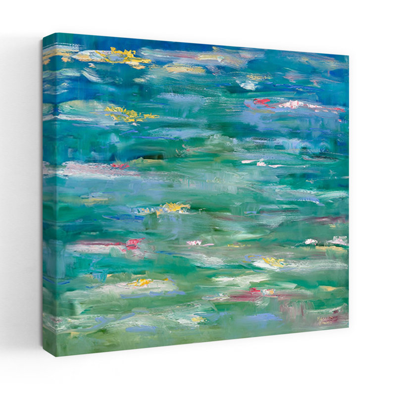 Hommage à Monet, art contemporain abstrait, H 48 po x l 48 po
