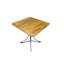 Solid Wood Top Metal Base Dining Table-41761732