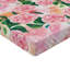 Drap-housse Ambesonne Roses imprimé botanique jardin fleurs vert forêt rose pastel