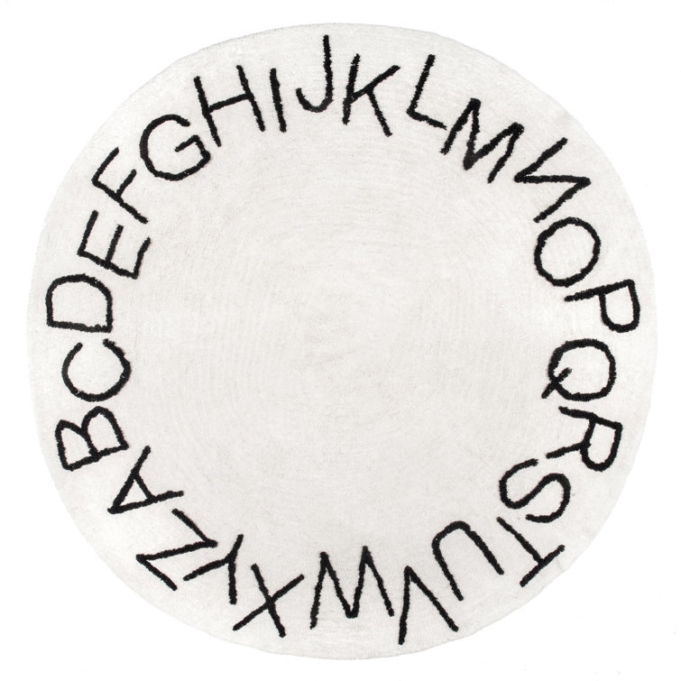 Alphabet SpinCleanhable Rug