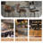 26" Counter Height Faux Leather and Walnut Wood Bar Stool-1901890844