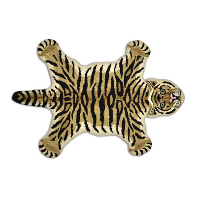 Allardt Wool Animal Print Indoor Rug