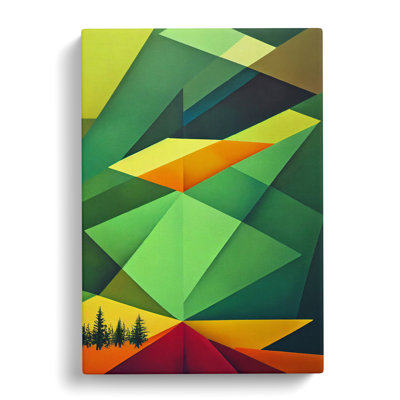 Forest Block Colour - Wrapped Canvas