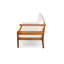 Ensemble de canapé en bois d'acacia 4 pièces Aston, beige