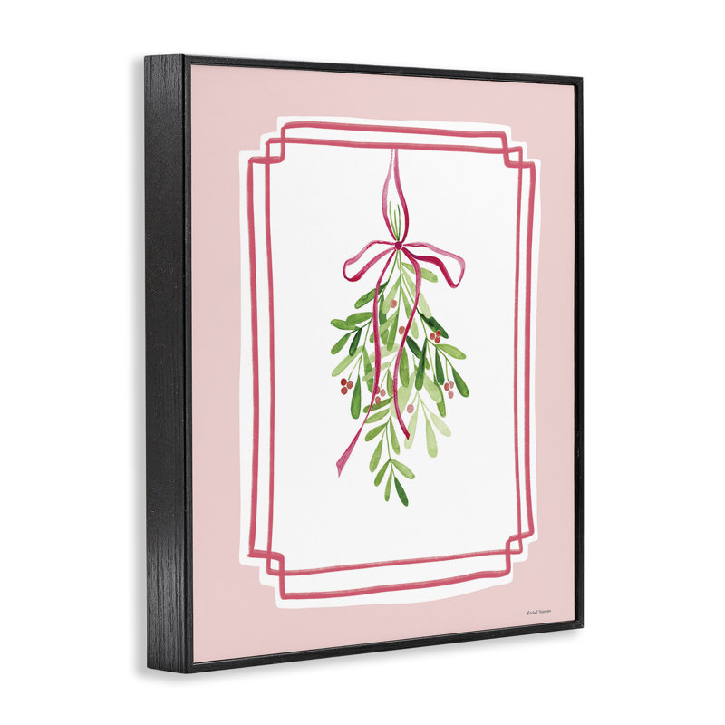 Giclée encadrée «Mistletoe», par Rachel Nieman, Giclée encadrée noir minuit, H 30 po x l 24 po