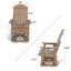 Siège de patio ergonomique pivotant Adirondack-2015232151