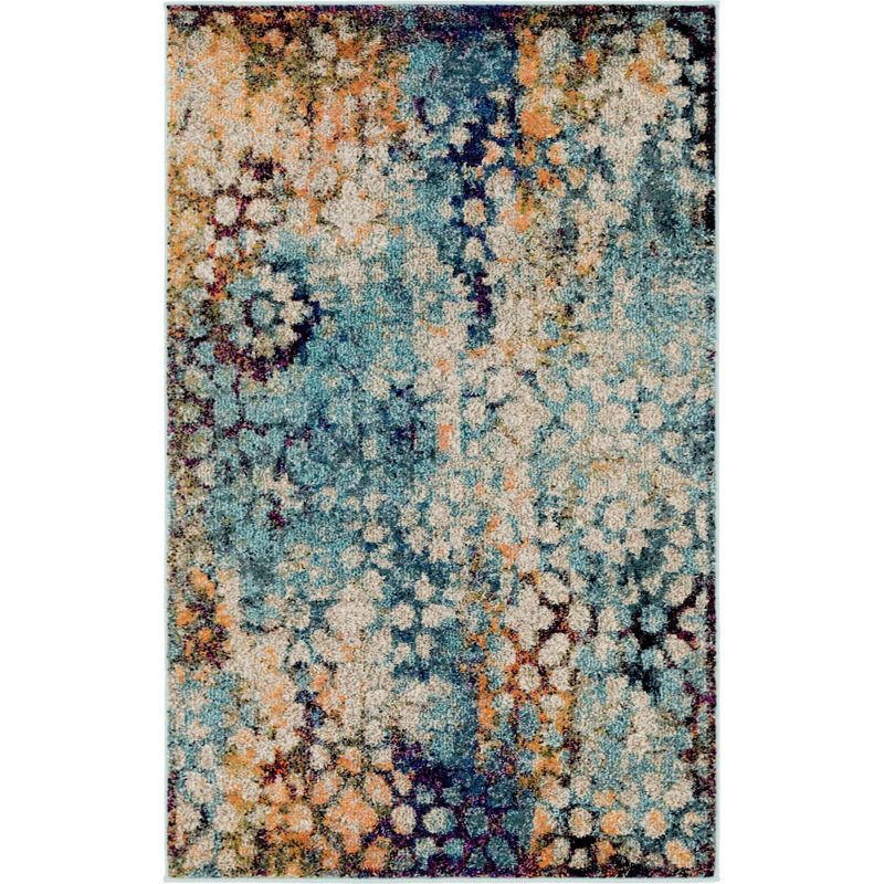Ellarae Abstract Indoor Rug, Rectangle 3'3" x 5'3"