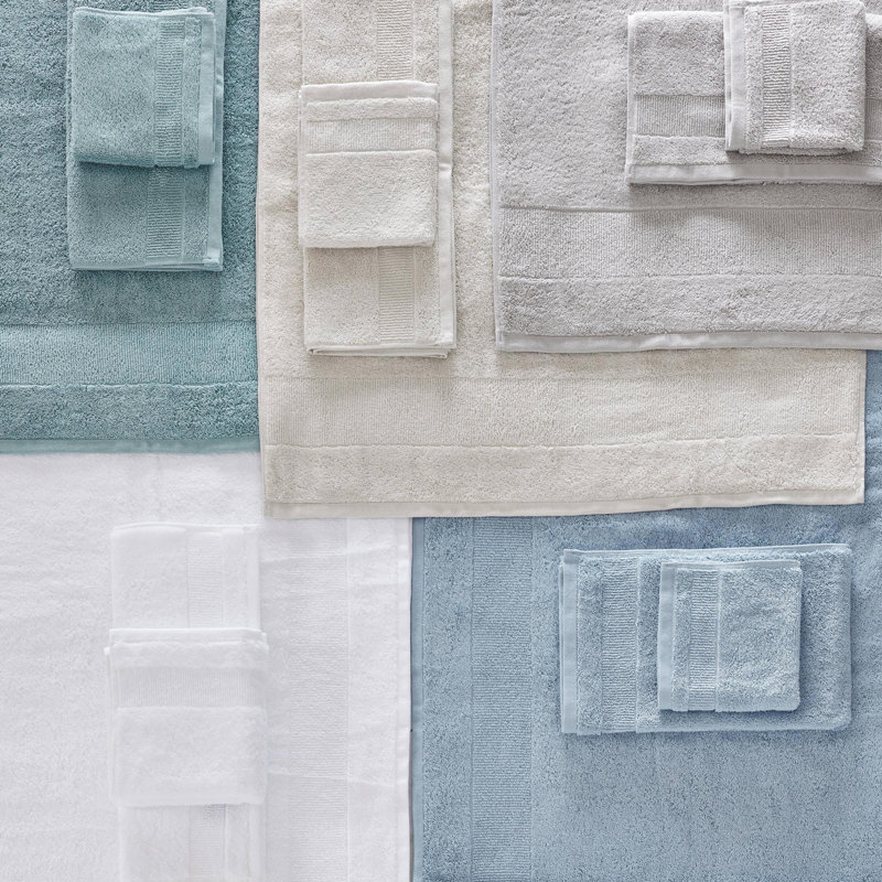 Island Retreat 6 Piece 100% Cotton Towel Set, White