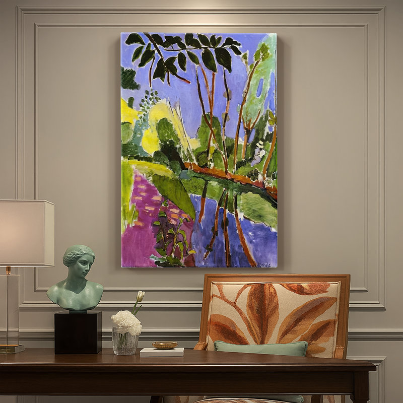 La berge, toile tendue par Henri Matisse, 18 x 27