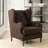 Nevai Brown Fabric Accent Chair