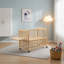 Lit de chevet en bois massif pour garçon certifié PCC, lit de bébé extensible pour enfant avec 3 hauteurs ajustables, matelas et tablette à langer inclus
