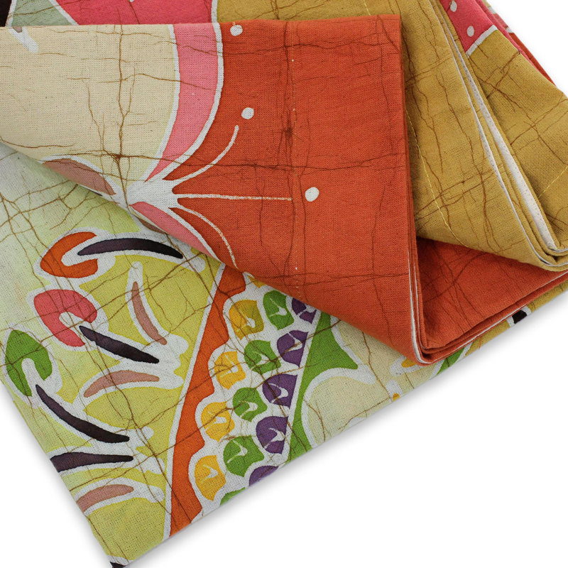 Tapisserie «Batik onGeese» et oies amoureuses